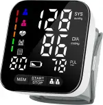 Blutdruckmessgerät Handgelenk mit Arrhythmie-Erkennung, vollautomatisch präzise Blutdruck- und Pu...