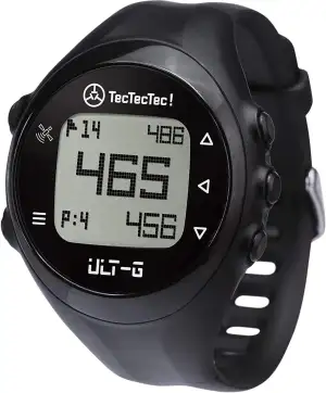 TecTecTec ULT-G multifunktionale GPS-Golfuhr, LC-Display, Golfplätze in Aller We