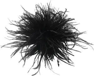 Federbrosche, Damen Fluffy Straußenfeder Anstecker, Vintage Stil Brosche Damen, 