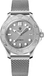 TYBERLEY Pagani Design 1818 Klassische mechanische Herrenuhr, Japanisches Uhrwerk, drehbare Edelstahllünette, 100 m wasserdicht, automatische Taucheruhr, Datumsanzeige