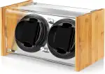 Watch Winder Smith Uhrenbeweger für 2 Uhren – Automatischer Uhrendreher mit 12-Uhr-Positionsstopp, 4 Laufmodi, leisem Japan-Motor & wahlweiser AC-/DC-Stromversorgung – für große Herren-Automatikuhren