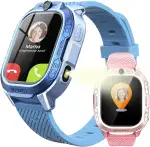 KI Smartwatch Kinder GPS und Telefon - Neue kinderuhr mit Videoanrufe, Sprachchat, WiFi, 47 Spiele, Schulmodus, 4 Sportmodi, Kindergeschenke für Teenager ab 5-13 Jahren