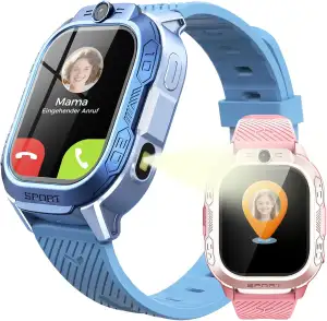 KI Smartwatch Kinder GPS und Telefon - Neue kinderuhr mit Videoanrufe, Sprachcha