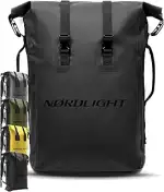 Nordlight Wasserdichter Rucksack Dry Bag 35l - Roll Top Rucksack mit gepolstertem Tragegurt, wass...