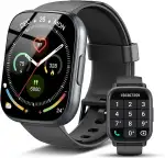 Smartwatch Herren Damen, 1.95" HD Smart Watch mit Bluetooth Anruf, 110+Sportmodi fitnessuhr, Fitness Tracker mit Herzfrequenz/Schlafmonitor/Schrittzähler, IP68 Wasserdicht Sportuhr für Android iOS