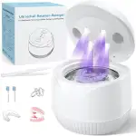 Ultraschallreinigungsgerät 45000Hz UV Ultraschallreiniger 200ML Dental Pod - Ultrasonic Cleaner für Zahnersatz, Retainer, Aligner Zahnschiene, Prothesen, Schmuck mit digitalem Timer