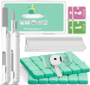 Reinigungsknete Handy&Kopfhörer,Handy Reinigungsset inkl Profi Reinigungs-Tool, 