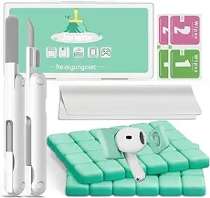 Reinigungsknete Handy&Kopfhörer,Handy Reinigungsset inkl Profi Reinigungs-Tool, Geeignet zur Rein...