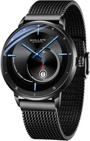 SOLLEN Klassische Herrenuhren Automatik，Automatische Herrenuhren mit Originales 