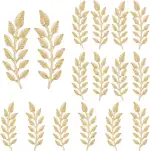 SUPERFINDINGS 8 Paar Anzug Broschen Für Herren Broschen Aus Legierung Blatt Brosche Golden Elegante Anstecknadel Anzug Clip Kragennadel Corsage Revers Brosche Für Jacken Kleider 48.5x19.5mm