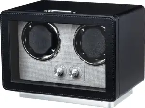 Mcbazel Uhrenbeweger für 2 Automatikuhren, Uhrenbeweger Leiser Motor mit 4 Rotat