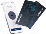 ATUVOS Neu Dual-System Air Tag Karte Pro für Android & iOS, Wiederaufladbarer Wallet Tracker Card Kompatibel mit Google Mein Gerät Finden or Apple Wo ist? App, Gegenstände-Finder, Thin 1.6mm 2er Pack