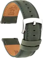 Leder Uhrenarmbänder Schnellverschluss 18mm 19mm 20mm 21mm 22mm, Vintage Eleganten Hochwertige Ersatz Leder Armband für Damen und Herren, Uhr und Smartwatch