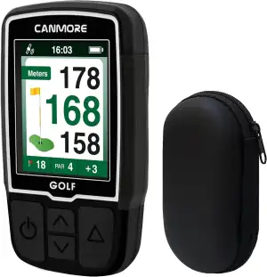 CANMORE HG200 Golf-GPS-Handgerät & Tasche – Vollfarbdisplay mit über 41.000 wich