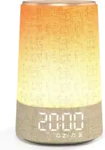 Tageslichtwecker Wecker Sonnenaufgang mit 7 Sanfter Wecktöne,30 Naturgeräuschen,3 Weckmodi,Dimmbar Anzeige,10 Helligkeitsstufig Nachttischlampe Schlafzimmer,Geschenke für Frauen Männer Teens Mädchen