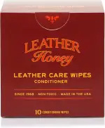 Leather Lederpflege Tücher: Wiederherstellung von Leder für unterwegs. Schützen und pflegen Sie Ledersofas, Autositze, Handtaschen, Schuhe, Taschen und Zaumzeug. 10 sichere und ungiftige Tücher