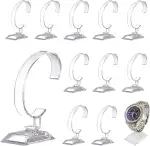 12 STK Armbanduhr Ausstellungsstand Halter,PP Kunststoff Uhrenständer Transparent für Armbanduhr ...