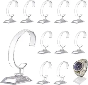 12 STK Armbanduhr Ausstellungsstand Halter,PP Kunststoff Uhrenständer Transparen