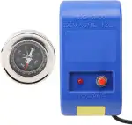Elektrische Entmagnetisierungswerkzeuge, Entmagnetisierer + Kompass Set für Uhrenreparatur Entmagnetisierer, 110 V - 220 V / 50 Hz - 60 Hz, blau(eu plug)