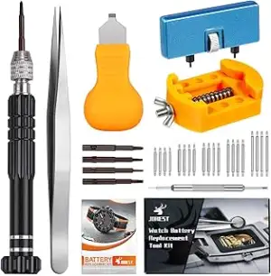 JOREST Uhr Batteriewechsel Werkzeug, Uhrenwerkzeug Gehäuseöffner, Uhrmacher Repa