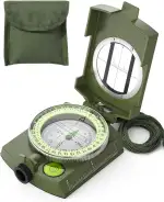 Sportneer Militär Marschkompass, Professioneller Taschenkompass Kompass Compass mit Tragschlaufe ...