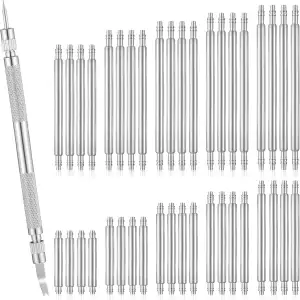 Cobee Bewudy 41 Stück Uhren Federstegwerkzeug Set, 8-26mm Ersatz Set für Uhrenarmbandstifte Uhrmacherwerkzeug Sets Uhr Entferner Repair Tool Federsteg Entfernungswerkzeug