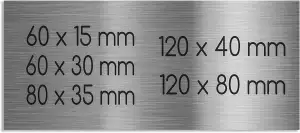 Jung Edelstahl Design Türschild Edelstahl mit Gravur Namenschild Schild selbstkl