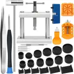 Herbst Uhrenwerkzeug Set, Uhr Batteriewechsel Werkzeug Reparatur Set für Uhr Armbanduhren Inkl. Gehäuseöffner & Federstegbesteck, Komplettes Watch Repair Kit für Uhrmacher