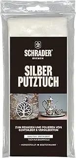 SCHRADER Silber Putztuch - Silberpflegetuch zum Polieren, zur Entfernung von Anl