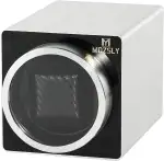 MOZSLY Uhrenbeweger für einzelne Automatikuhren 12 Rotationsmodi mit leisem Motor Metall Silber