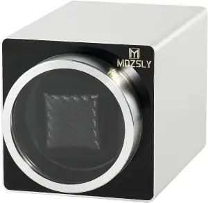 MOZSLY Uhrenbeweger für einzelne Automatikuhren 12 Rotationsmodi mit leisem Moto