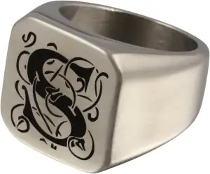 Juwelier Schönschmied - Herren Siegelring Bikerring Ring Barnabas Edelstahl 187Hla