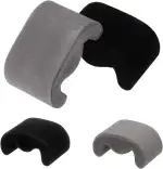 QUARKZMAN 2 Stück Uhrkissen M-Form Uhrenpräsentationskissen Samt Uhrenkissen Ersatz Für Uhrarmband Display Aufbewahrung Grau Schwarz