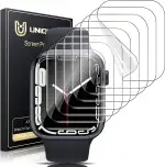 UniqueMe für Apple Watch Series SE3/SE2/SE/6/5/4 40mm Schutzfolie - 8 Stück, Flexible TPU, für iwatch 40mm Displayschutz, Blasenfreie, Weich HD Klar Displayfolie, Volle Abdeckung, Anti-Staub