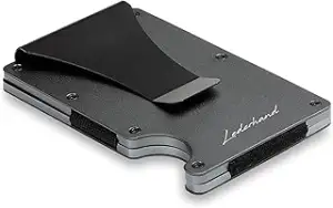 iStrong - Aluminium Mini Kartenhalter mit Geldklammer und Platz für bis zu 10 Kr