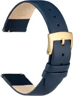 OTTOODY Elegantes & Ultraweiches Leder Uhrenarmband - 12mm, 16mm, 20mm Armband mit Schnellverschluss für Damen & Herren - Hochwertiger Ersatz für Uhr & Smartwatch