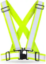 AVANA Reflektorweste Reflektierende Sicherheitsweste Einstellbar Warnweste Leicht Hohe Sichtbarkeit Joggen Fahrrad Laufen Motorrad für Erwachsene & Jugendliche