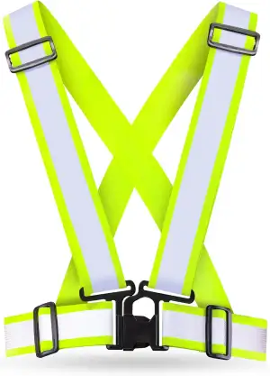 AVANA Reflektorweste Reflektierende Sicherheitsweste Einstellbar Warnweste Leicht Hohe Sichtbarkeit Joggen Fahrrad Laufen Motorrad für Erwachsene & Jugendliche