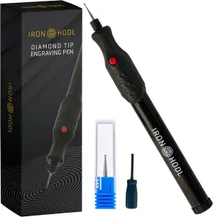Gravierstift mit Diamantspitze für Metall, Keramik, Glas gravieren - 2X AAA Batt