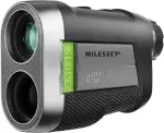 MiLESEEY Wiederaufladbarer Entfernungsmesser Golf, Rangefinder mit Slope On/Off Schalter, Magnetischer Golf Entfernungsmesser 1000M Flag Lock Vibration für Golfwagen, ±0,5M Genauigkeit