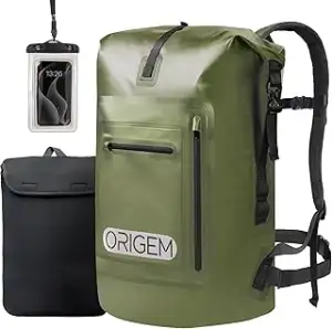 Origem Wasserdichter Rucksack, 35L/55L/85L Rolltop Rucksack Wasserdicht, Dry Bag mit Computereins...