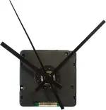 TFA Dostmann Funk-Uhrwerk mit 2 Uhrzeigerset, Uhrwerk für Wanduhr, zum Basteln, Funkuhr, Schwarz, L 56 x B 37 x H 56 mm