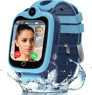 4G Smartwatch Kinder, Kinder Smartwatch mit GPS und Telefon, HD Videoanruf, SOS,