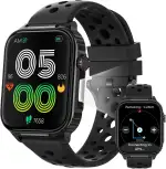 Parsonver Smartwatch Herren mit GPS Eingebautes, 10 Tage Akkulaufzeit, Kompass, Fitness Uhr mit 100+ Sportmodi, Bluetooth Anrufen, Herzfrequenz, Schlafen, 400+ Zifferblätter (Schwarz, 1.95")