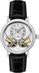 Thomas Earnshaw Herren 43mm Beaufort Anatolia Double Barrel Automatische Uhr mit Open-Heart-Ziffe...