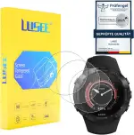 LUSEE 3 Stück Universal Uhr Schutzfolie (Runden, Durchmesser 38mm) [9H Härte] Displayschutzfolie HD Schutzfolie [Anti Kratzer] [Anti Fingerabdruck] 2.5D Panzerfolie