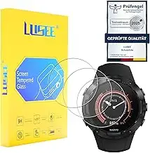 LUSEE 3 Stück Universal Uhr Schutzfolie (Runden, Durchmesser 38mm) [9H Härte] Di