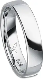 Partnerring 925 Silber Freundschaftsring Ehering Unisex Ring - Gratis Gravur und Etui