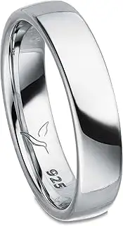 Partnerring 925 Silber Freundschaftsring Ehering Unisex Ring - Gratis Gravur und