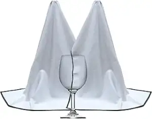 Polyte - Mikrofasertücher zum Polieren von Weingläsern - 46 x 71 cm - 2 Stück (W